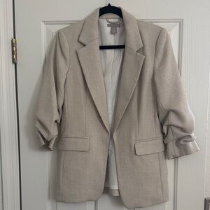 H&M Light Tan Blazer Jacket